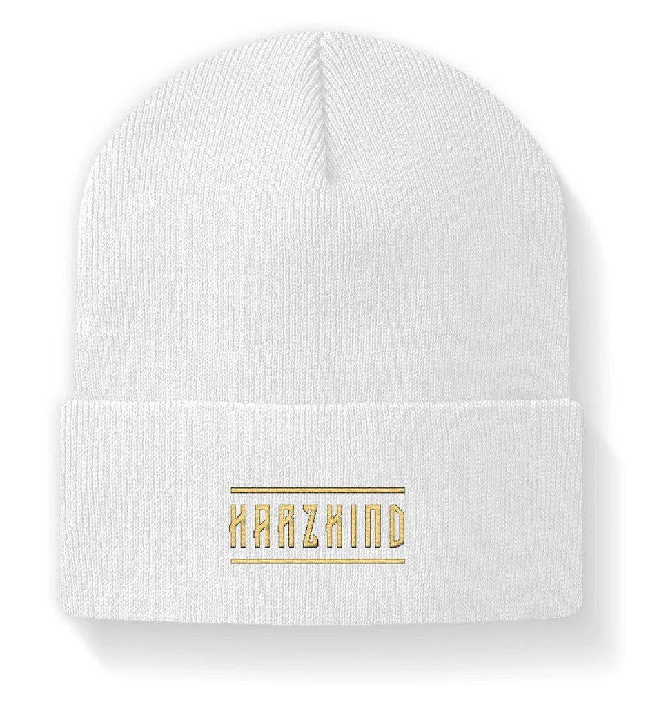 Beanie Mütze - Logo Stick GOLD (2 Farben zur Auswahl) - HARZKIND - Der Shop