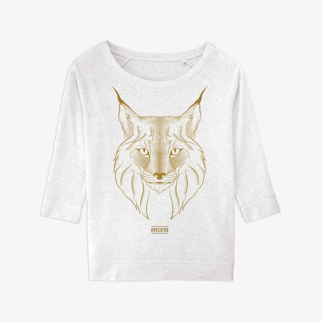 HARZKIND 3/4-Arm Shirt Damen Luchs - weiß - HARZKIND - Der Shop