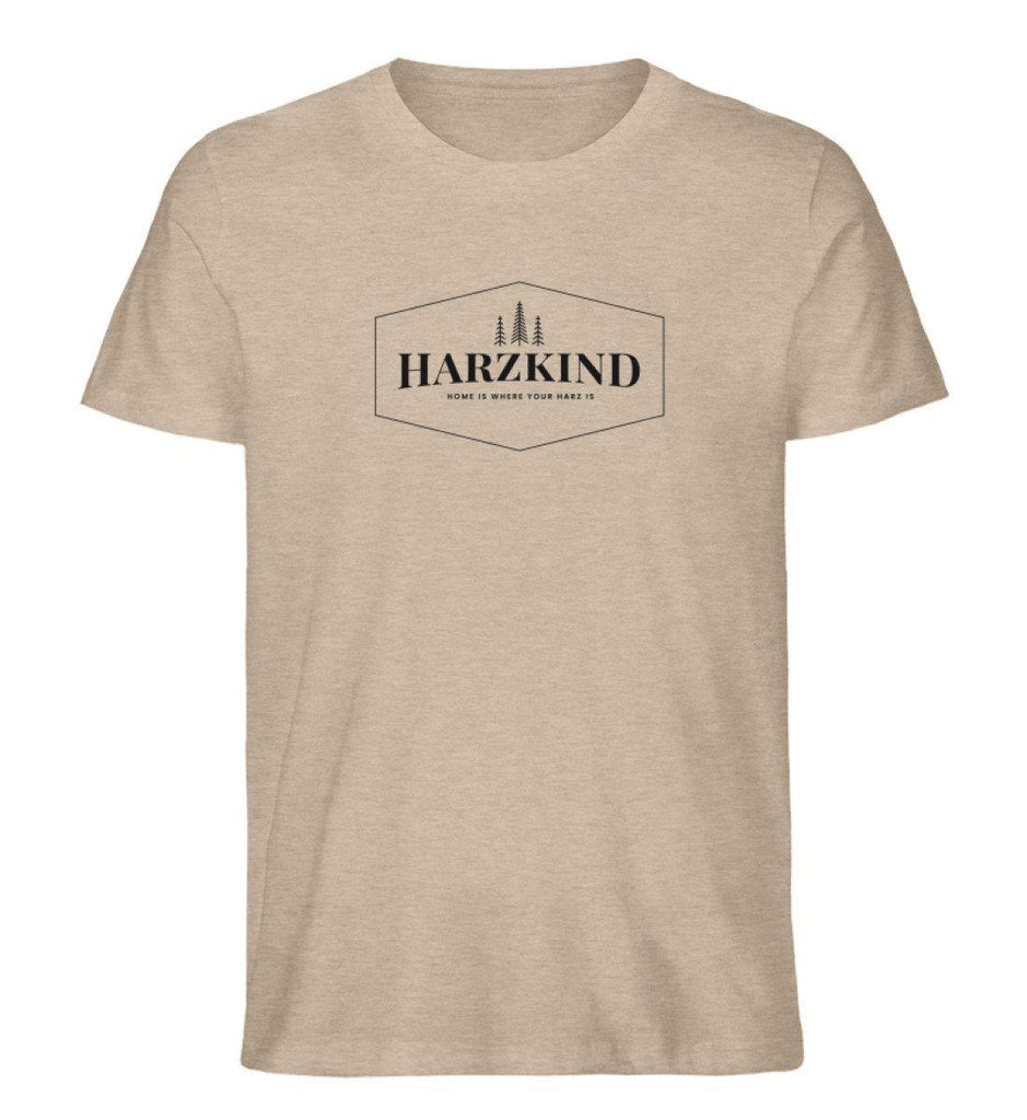 HARZKIND Statement T-Shirt - Herren Organic Melange Shirt - HARZKIND - Der Shop