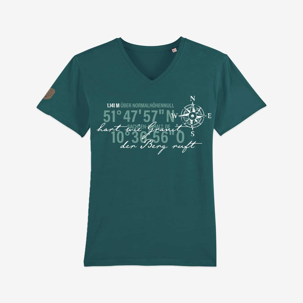 HARZKIND T-Shirt Herren Der Berg ruft - petrol - HARZKIND - Der Shop