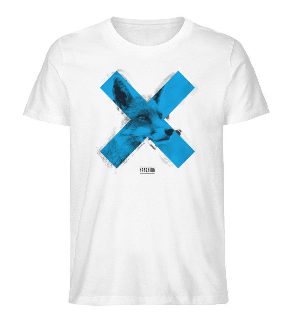 HARZKIND T-Shirt Herren weiß FOXXX Blue - HARZKIND - Der Shop