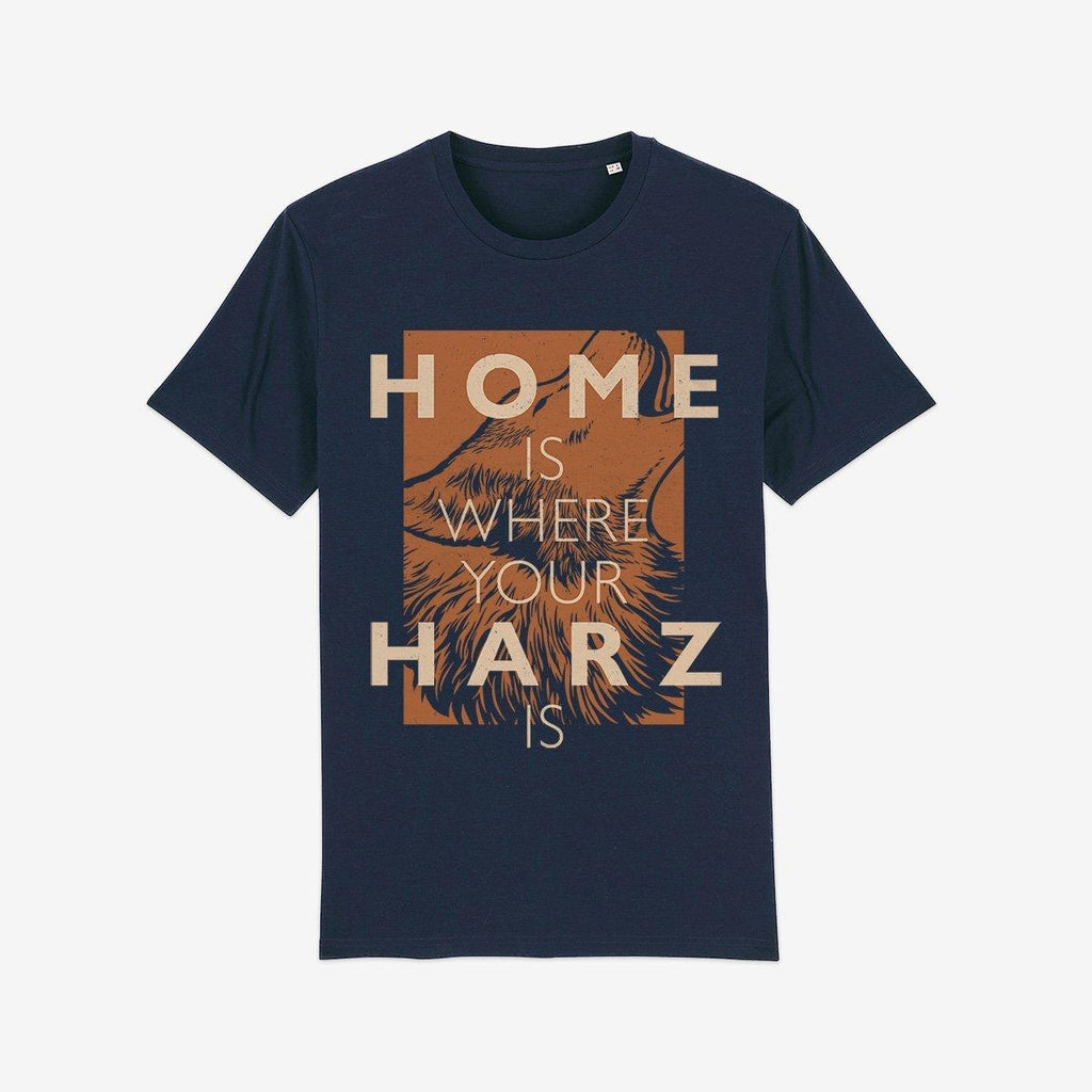 HARZKIND T-Shirt HIWYHI Wolf Navy Unisex - nicht tailliert - HARZKIND - Der Shop