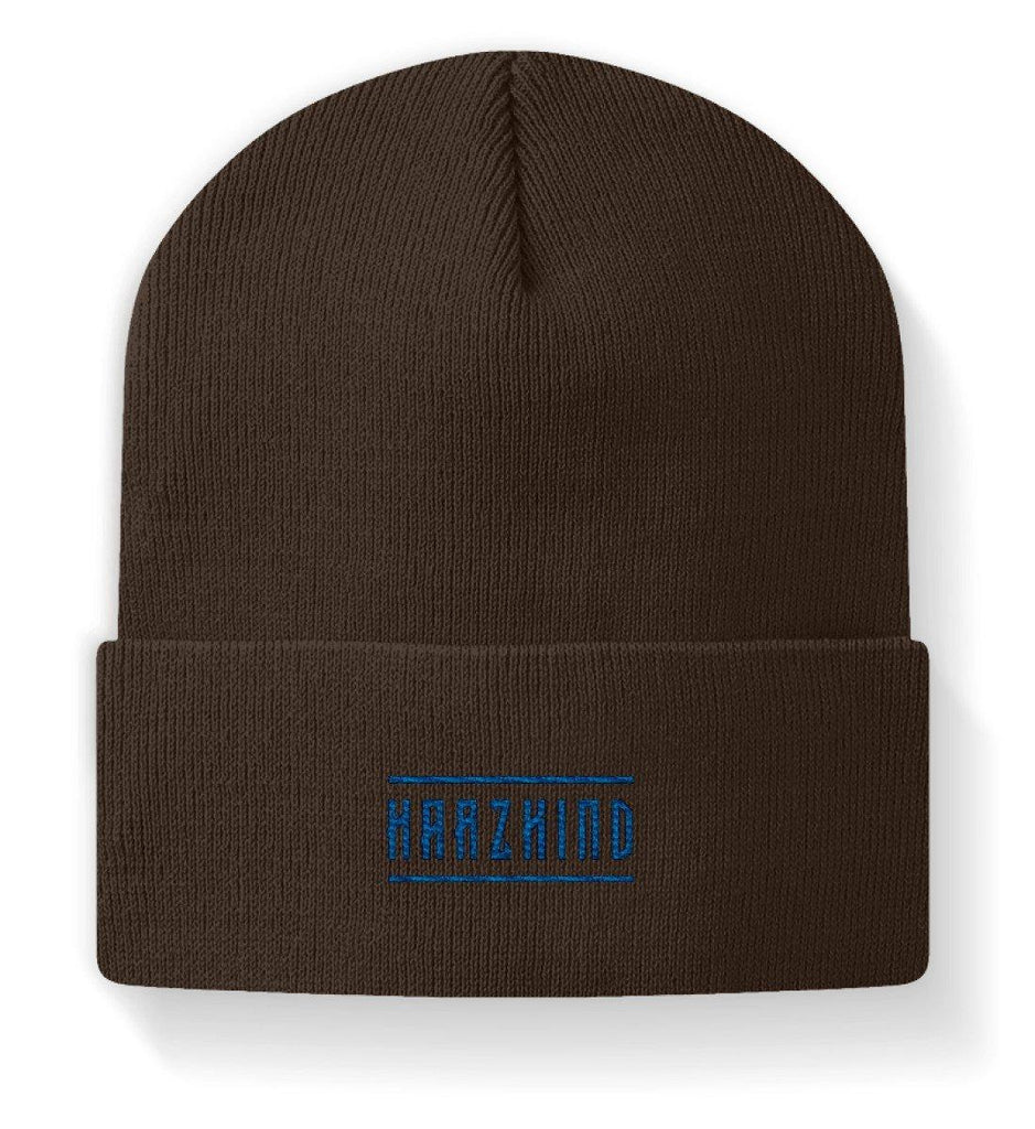 Mütze Beanie mit HARZKIND Logo Stick BLAU (2 Farben zur Auswahl) - HARZKIND - Der Shop