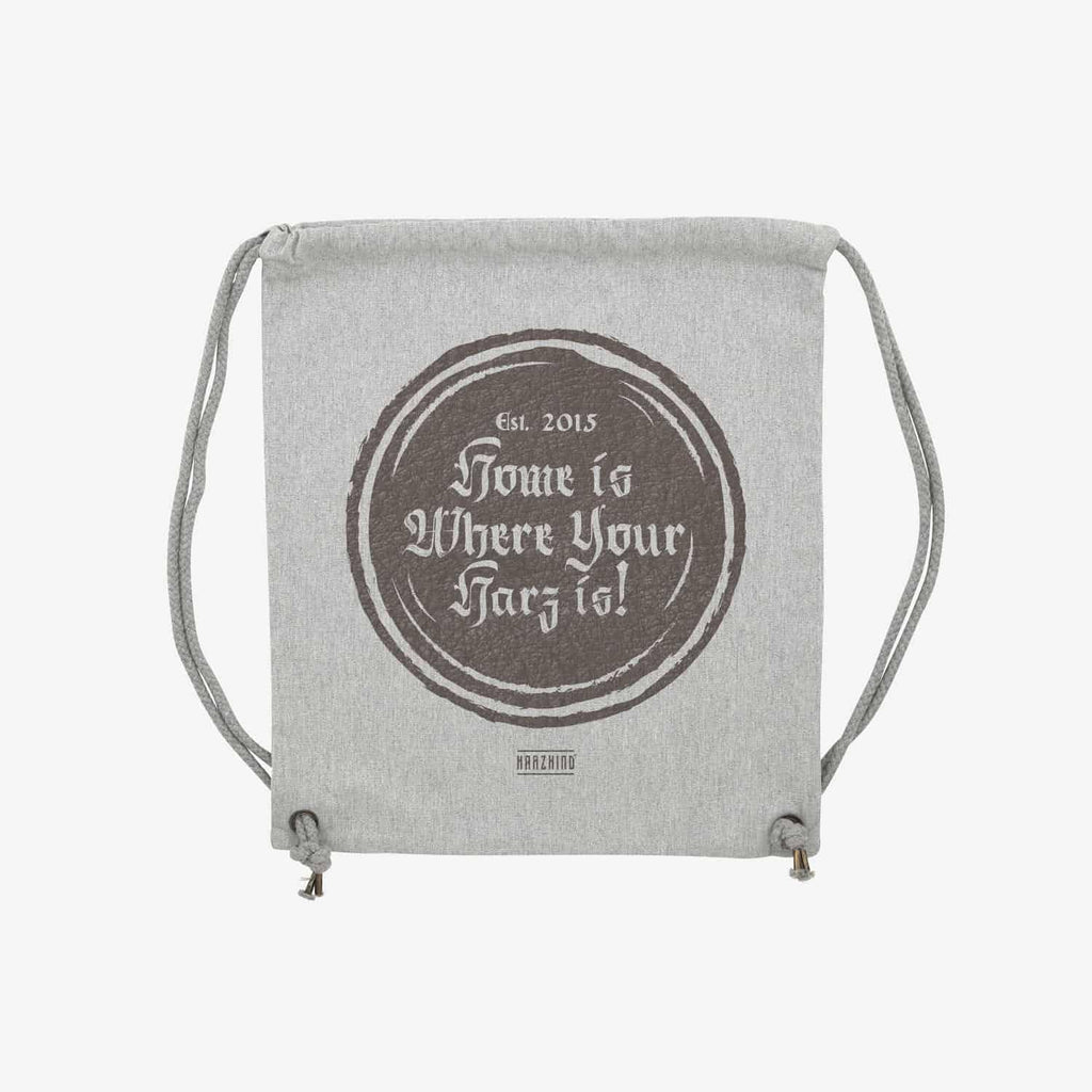Rucksackbeutel grau Vintage - HARZKIND - Der Shop